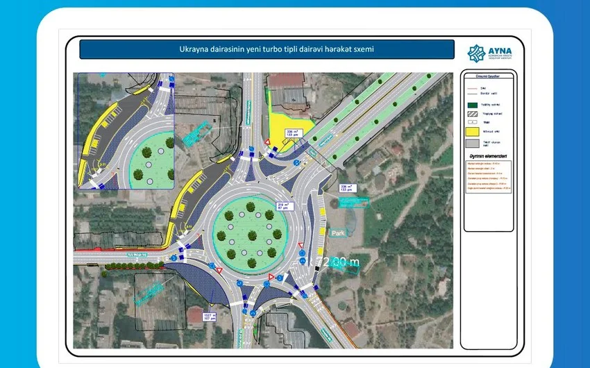 Завершены строительные работы на Украинском круге в Баку