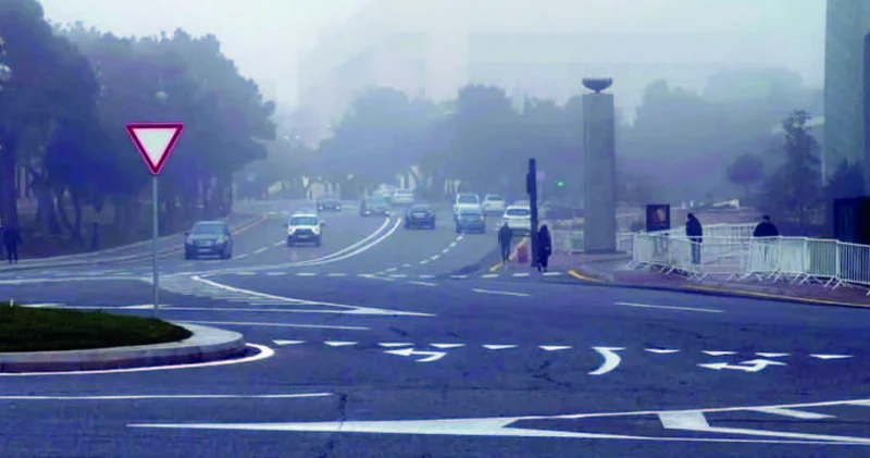 Gecə və səhər zəif duman olacaq