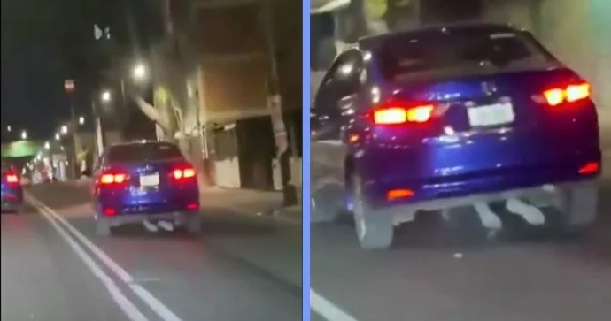 Piyadanı vurub meyitini 1 kilomet sürükləyən sürücü həbs edilmədi ANBAAN VİDEO