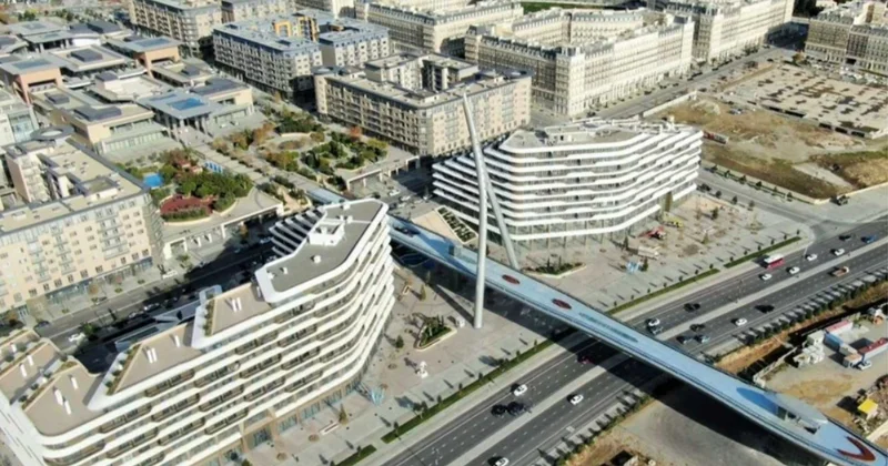 AAYDA: Bakıdakı yeni piyada körpüsü ilə metronun yeni Ağ Şəhər stansiyasına keçmək mümkün olacaq