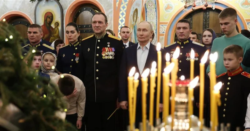 Путин встретил Рождество с российскими военными и их семьями