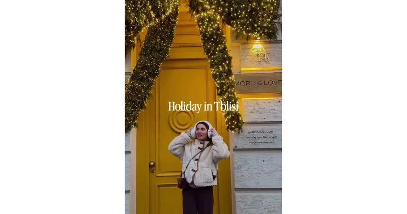 Блогер Сабина поделилась праздничным настроением из Тбилиси ВИДЕО