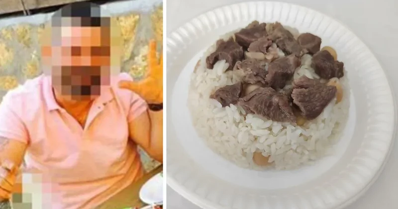 Atam üçün ehsandır deyib məscid qarşısında donuz əti payladı