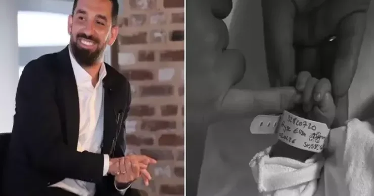 Arda Turan yeni doğulan qardaşı qızına yarım kilo qızıl hədiyyə etdi