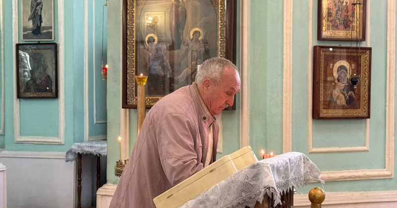 Gəncədə Rus Pravoslav Kilsəsində Milad bayramı qeyd olunub