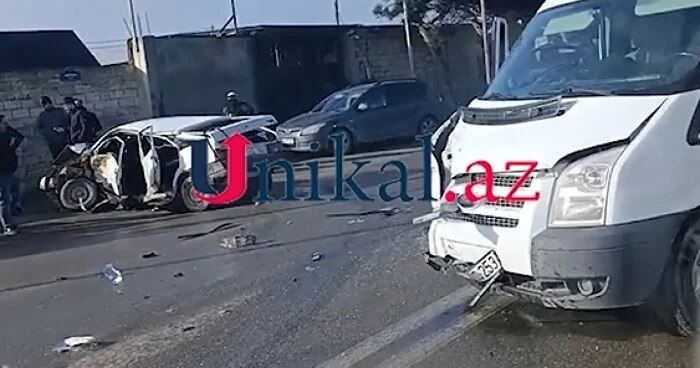 Bakıda ağır zəncirvari qəza Video