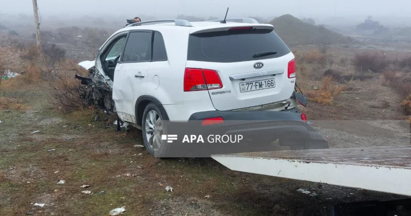 Цепная авария произошла в Гаджигабуле есть пострадавшие ФОТО ВИДЕО