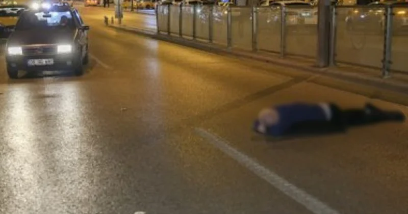 Bakıda maşın yolda uzanmış oğlanın üstündən keçdi