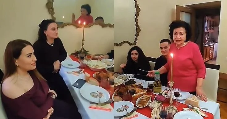 76 yaşlı Əməkdar artist övladları, nəvə və nəticələri ilə