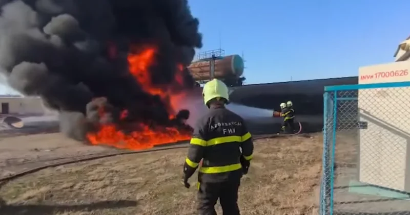 В Газахе на территории нефтебазы загорелся автомобиль с топливом, есть погибший Minval Politika