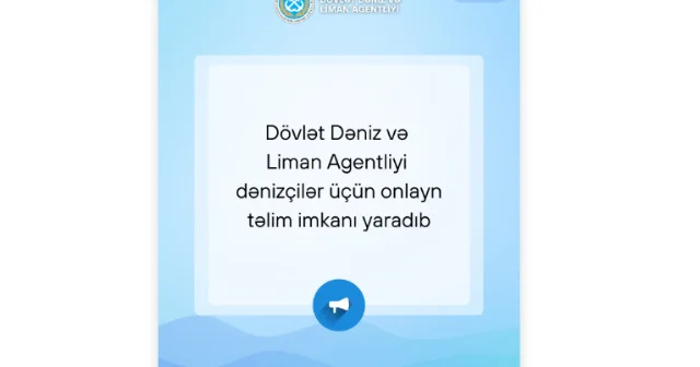 DDLA dənizçilər üçün onlayn təlim imkanı yaradıb