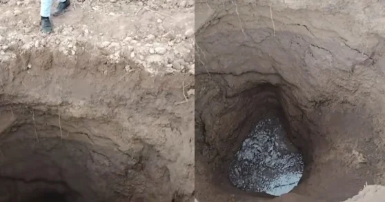 В чем причина проседания земли на 5 6 метров? таинственные ямы в Азербайджане