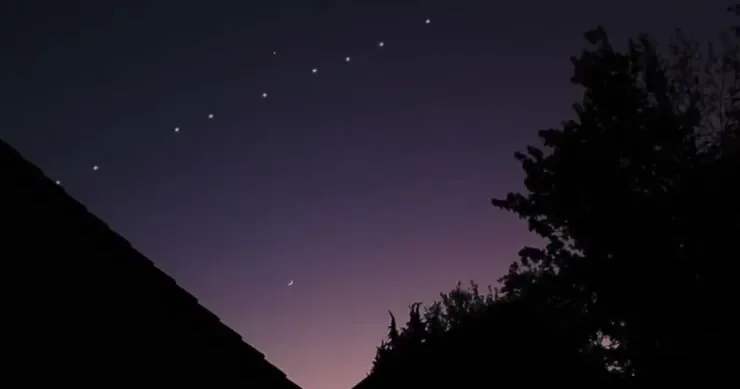 Lənkəranda qeyri adi HADİSƏ Səmada işıqlar düzüldü VİDEO