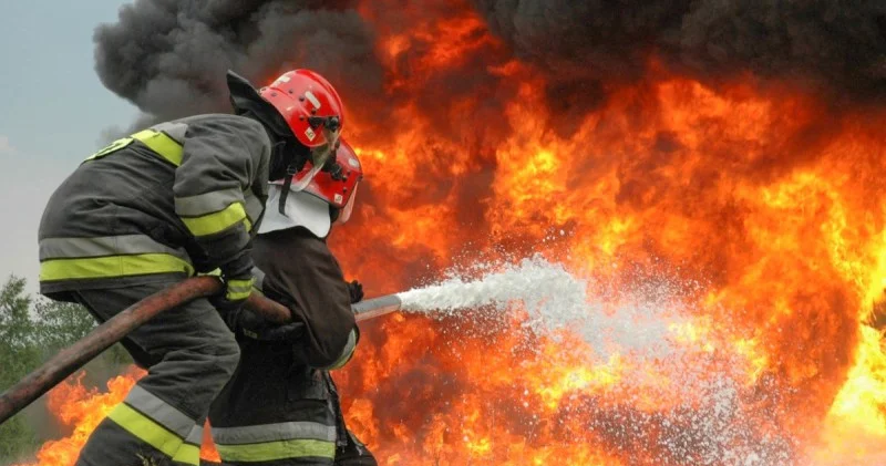 Tərtərdə yük avtomobili yanıb FOTO