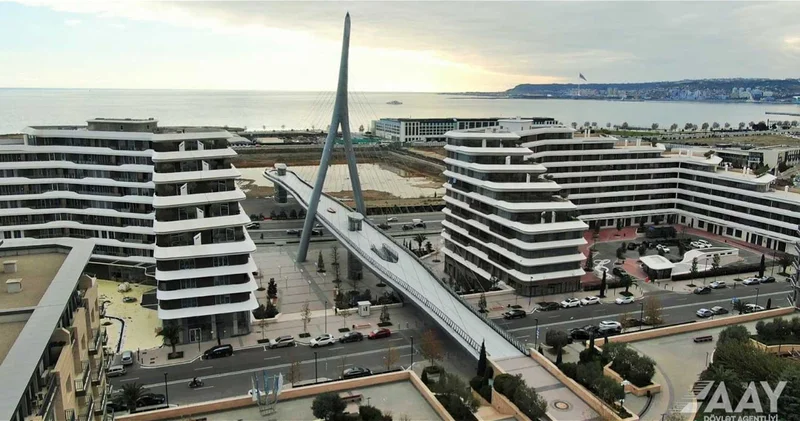 В Баку возвели мост с уникальной подвесной конструкцией ФОТО ВИДЕО