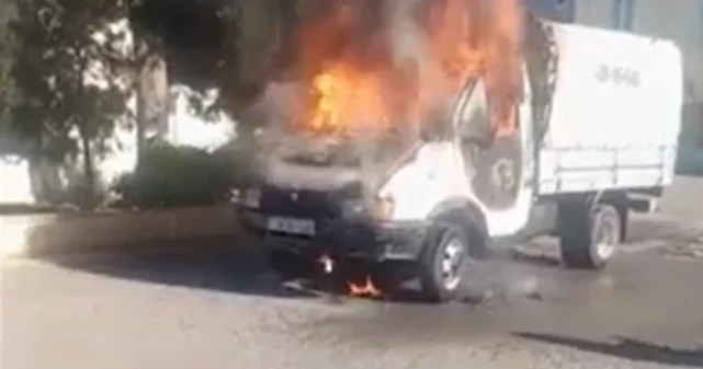 Tərtərdə QAZel yanıb