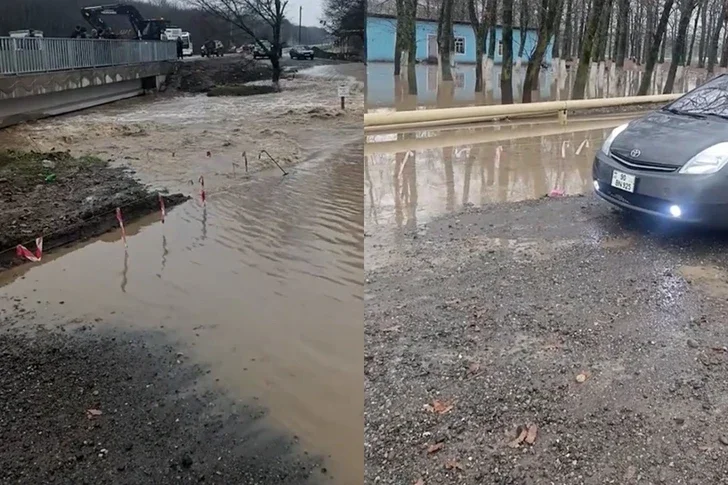 В Масаллинском районе сошел сель, движение на дороге ограничено ЗАЯВЛЕНИЕ