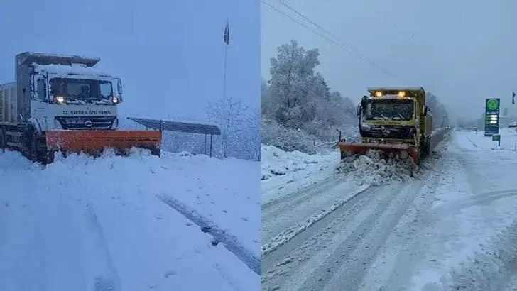 Türkiyədə qar səbəbi ilə 34 kənd yolu bağlanıb