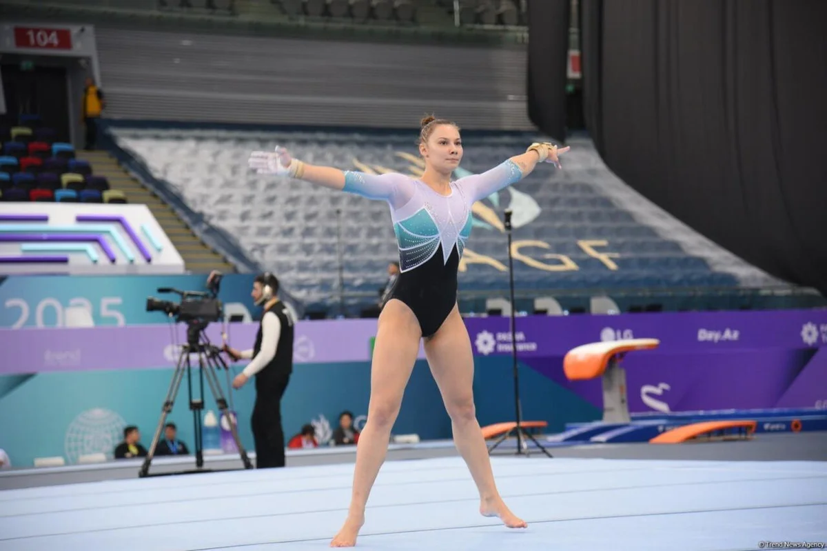 Bakıda idman gimnastikası üzrə Dünya Kubokunun 2 ci günü start götürdü FOTO