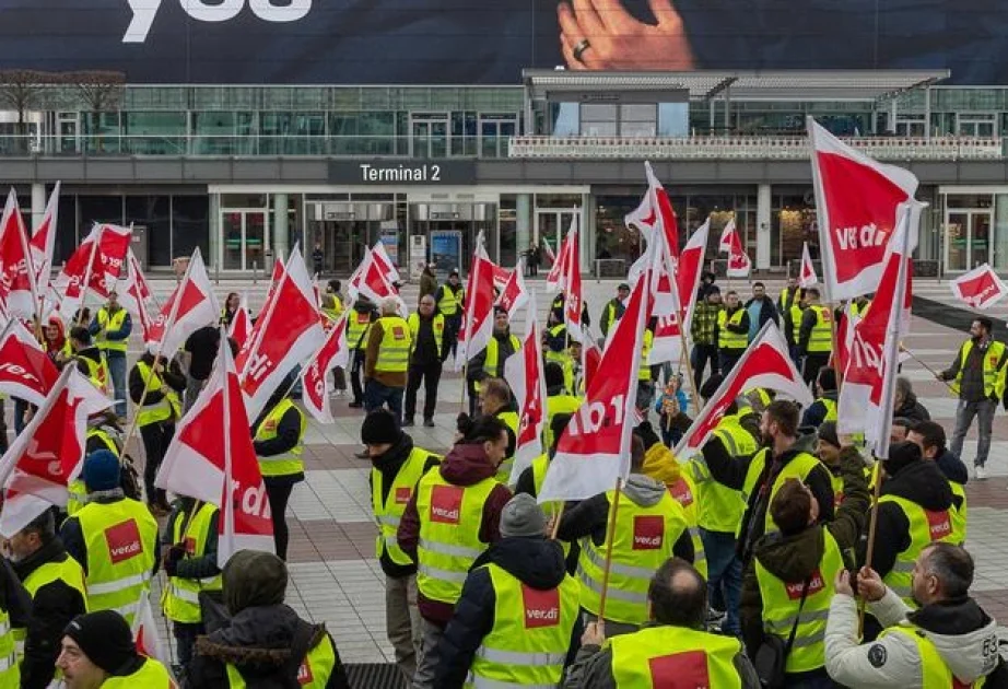 Almaniyanın 11 aeroportunda birgünlük tətil barədə xəbərdarlıq edilib