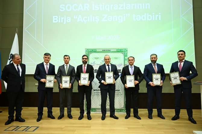 SOCAR ın Yaşıl istiqraz larına abunə yazılışı başa çatıb