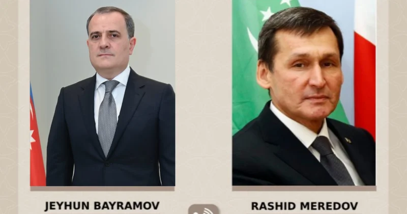 Ceyhun Bayramov türkmənistanlı həmkarına İranın dron hücumları barədə məlumat verib