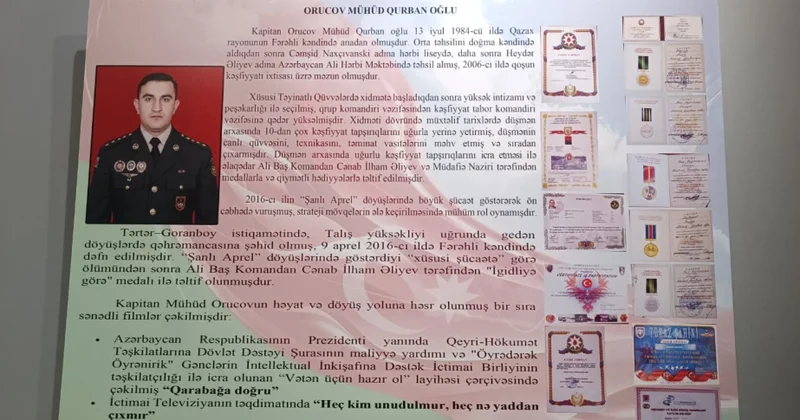 Mühüd Orucov kimi qəhrəmanlar sayəsində əldə olunan qələbələr dövlətimizin gücünü daha da möhkəmləndirdi