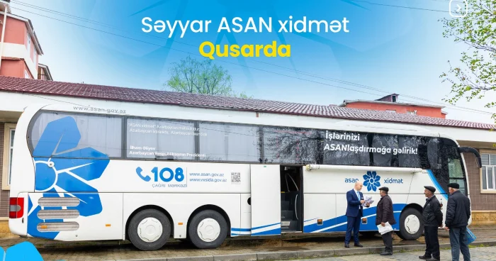 Səyyar ASAN xidmət Qusarda l FOTOLAR