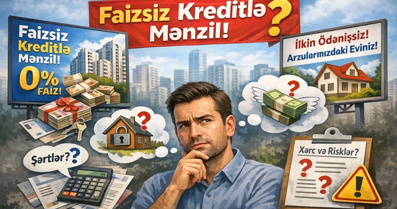 Faizsiz kreditlə mənzil adı altında reklam Bu təkliflər nə qədər realdır?