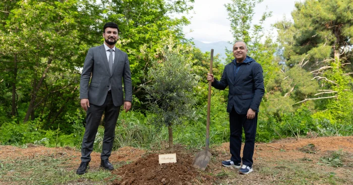 Deputatımız Monteneqroda Azərbaycan Ağacı əkib FOTOLAR