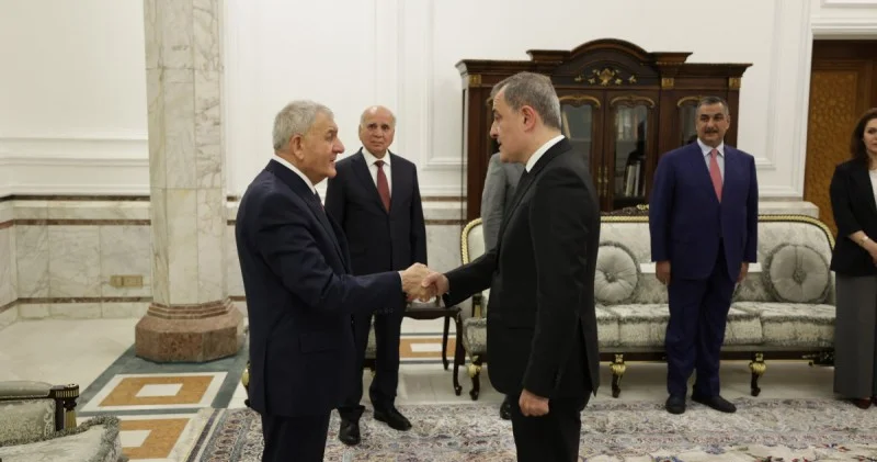 Ceyhun Bayramov İraq Prezidentinin qəbulunda FOTO