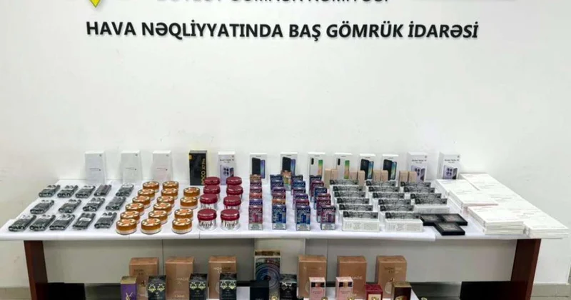 Sərnişinlərə paylanılaraq gömrükdən qanunsuz keçirilməsinə cəhd edilən mallar tutulub