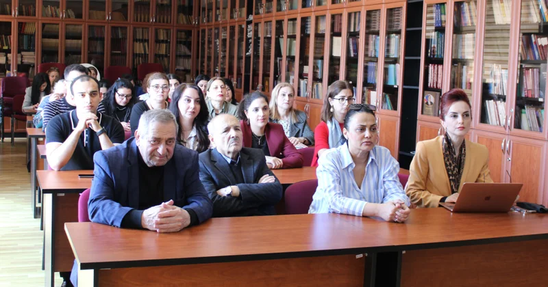 Şərqşünaslıq İnstitutunda “Çoxəsrlik tariximizin Heydər Əliyev zirvəsi” mövzusunda tədbir keçirilib