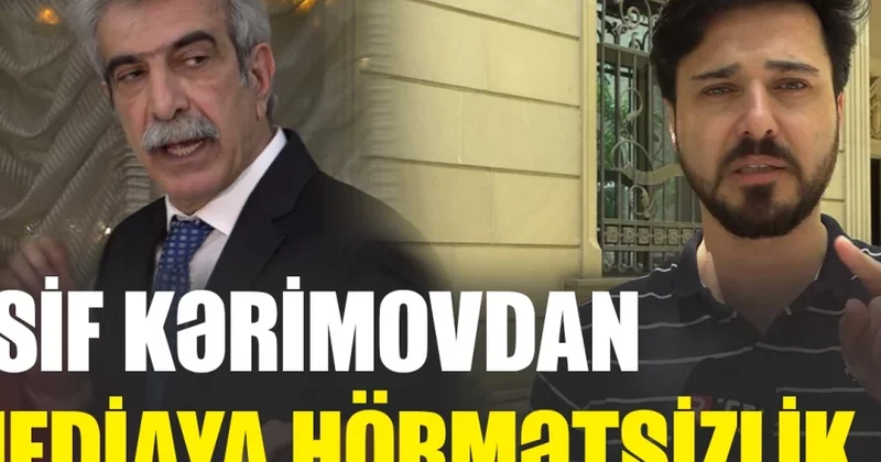 Asif Kərimovdan əməkdaşımıza və mediaya kobudluq + Video