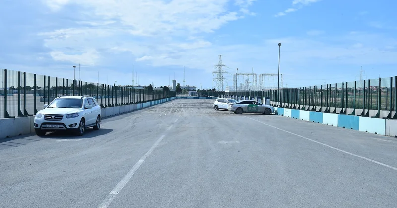 Bakı Olimpiya Stadionunun yaxınlığında yağış suyu ərazidən təmizlənib