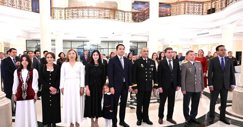 Bakıda Qazaxıstan Respublikasının Vətən Müdafiəçisi Günü qeyd olunub