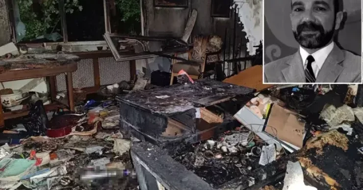 Tənqidçi yazar evində diri diri YANDI