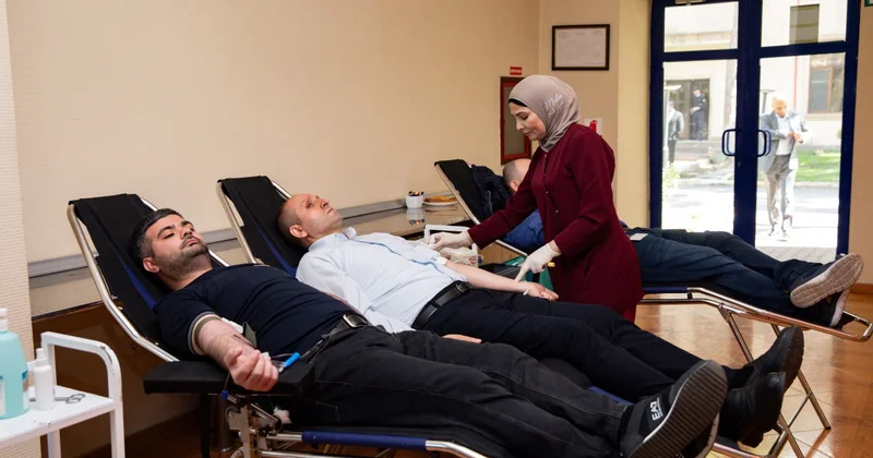 “Azərsun Holdinq”də ənənəvi “Qan ver, yaşat” sosial layihəsi həyata keçirilib FOTOLAR