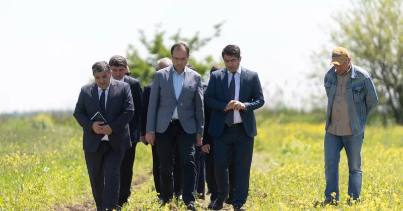 Kənd təsərrüfatı naziri Ağstafa, Tovuz və Şəmkirdə təsərrüfatlara baş çəkib, şərab istehsalı müəssisələrinin fəaliyyəti ilə tanış olub