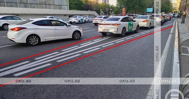 Bakıda avtobus zolaqlarında çəkilən yeni xətlər NƏYİ İFADƏ EDİR? VİDEO FOTO