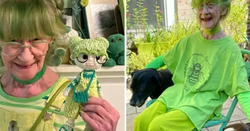 Saçından evinə qədər hər yer yaşıldır FOTOLAR