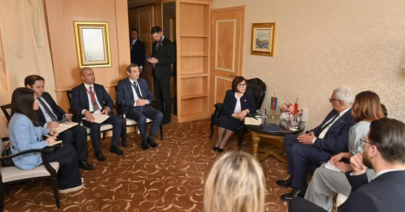 Milli Məclisin sədri Sahibə Qafarova Monteneqro parlamentinin sədri ilə görüşüb