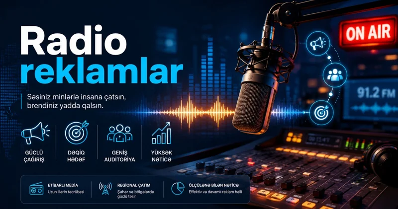 Bizneslər üçün inqilabi təklif: Radioda gündəlik 60 reklam!
