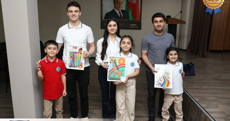 FAB boyaları məktəblilərin gözü ilə Fotolar