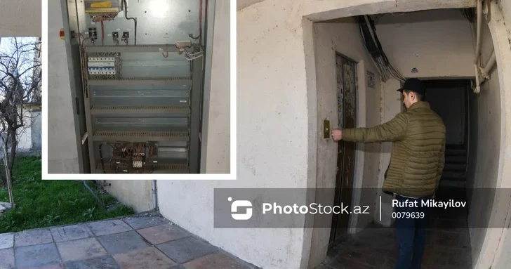 Жители девятиэтажки в Баку месяц живут без лифта из за кражи оборудования
