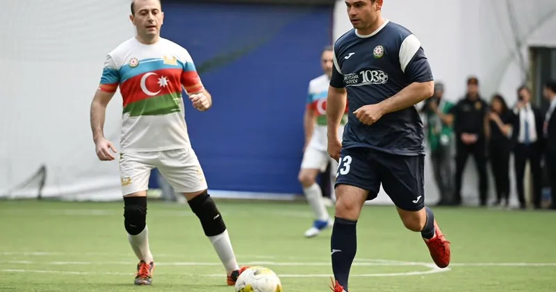 Nazirlər və deputatlar futbol oynadı “Hökumət”:“Parlament”