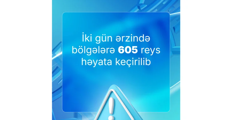 İki gün ərzində paytaxtdan bölgələrə 600 dən çox reys həyata keçirilib