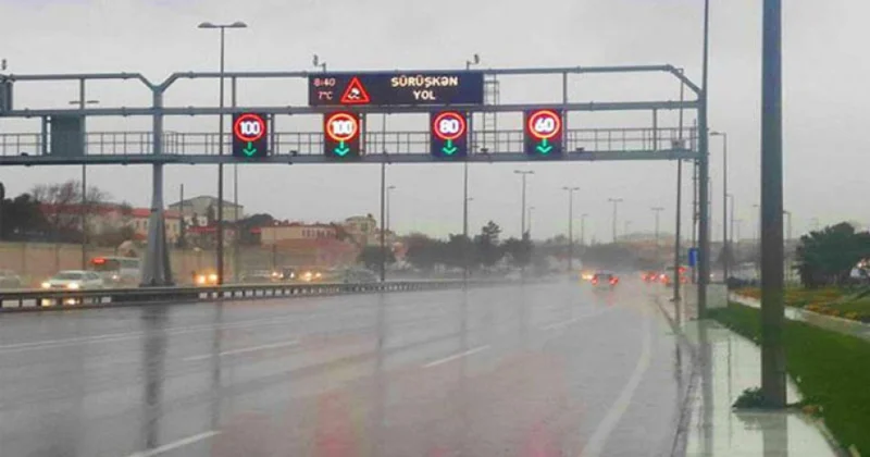 Zığ dairəsi Hava Limanı yolunda bəzi zolaqlar üzrə sürət həddi aşağı salınıb