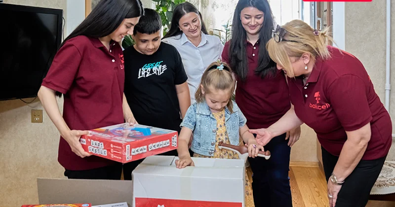 “Bakcell” “YAŞAT” Fondunun “Hədiyyə Karvanı” layihəsinə qoşuldu