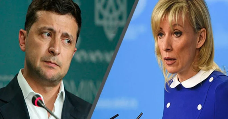 Zaxarova Zelenskini təhqir etdi: ...alçaq hərəkətə əl atıb
